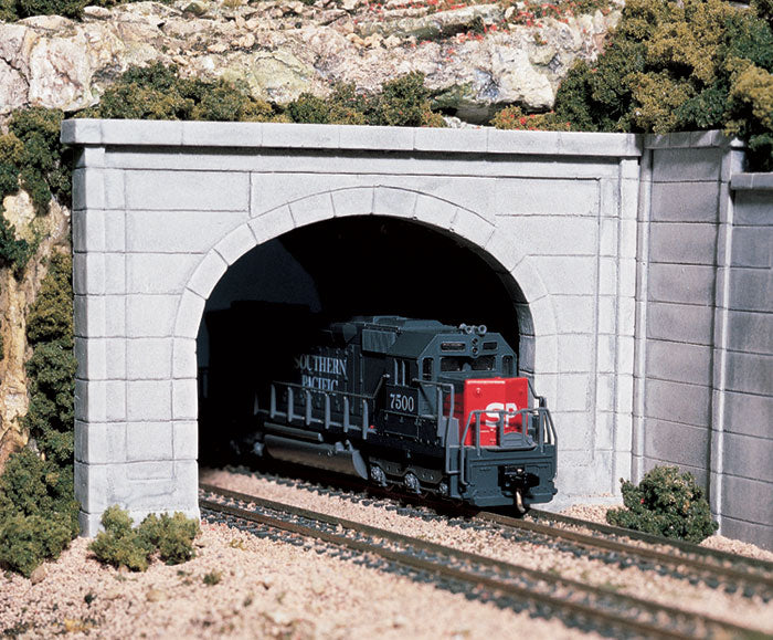 Woodland Scenics C1256 HO Scale Double Track Tunnel Portal - Concrete