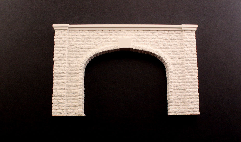 Woodland Scenics C1257 HO Scale Double Track Tunnel Portal - Cut Stone