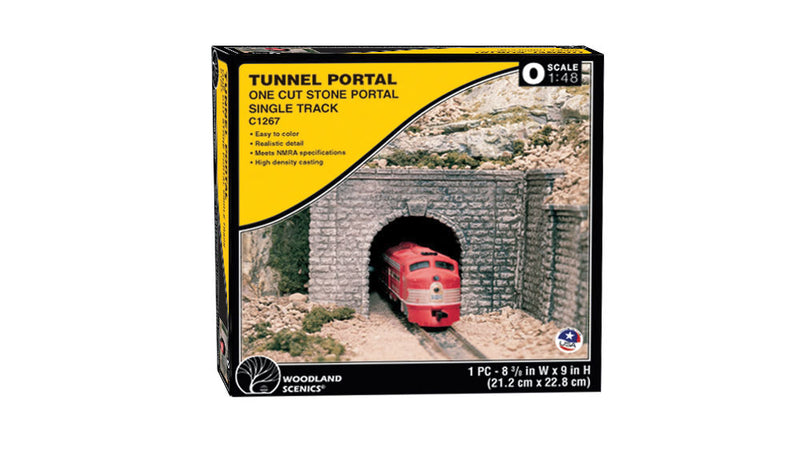 Woodland Scenics C1267 O Scale Tunnel Portal - Cut Stone