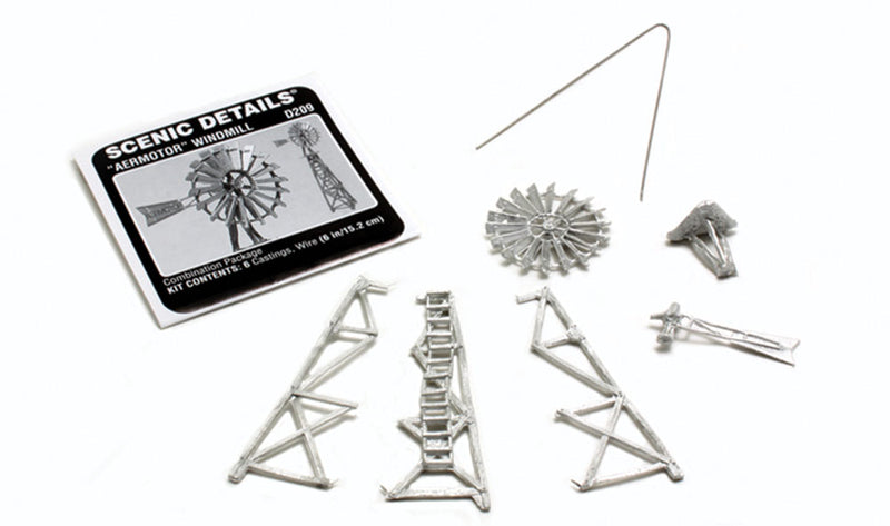 Woodland Scenics D209 HO Scale Scenic Details - Aermotor Windmill