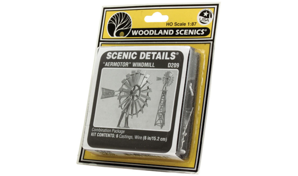 Woodland Scenics D209 HO Scale Scenic Details - Aermotor Windmill