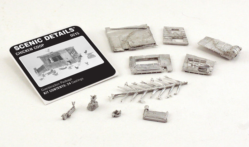 Woodland Scenics D215 HO Scale Scenic Details - Chicken Coop