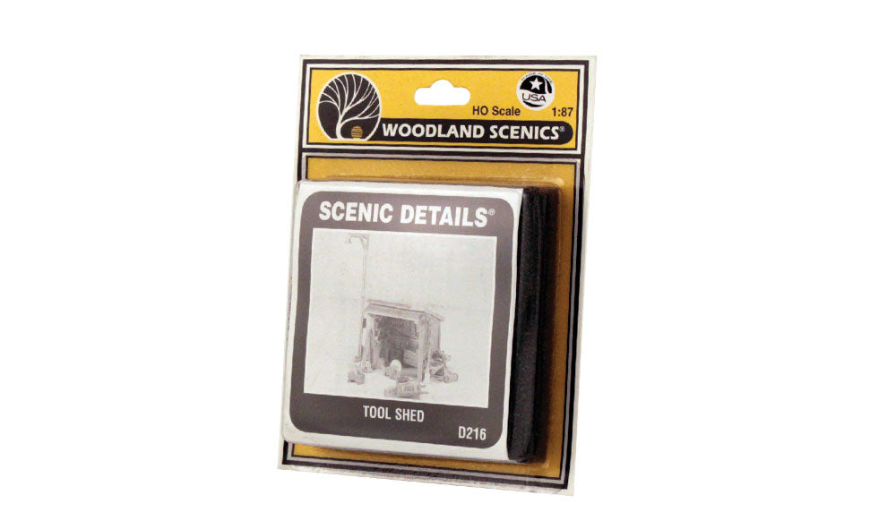 Woodland Scenics D216 HO Scale Scenic Details - Tool Shed
