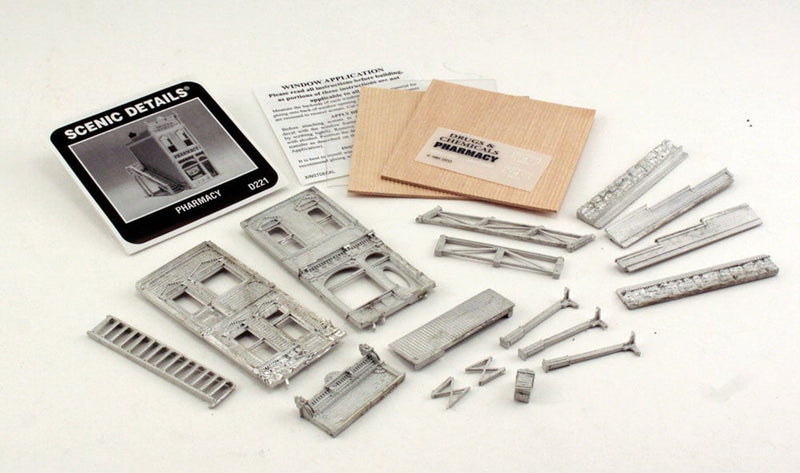 Woodland Scenics D221 HO Scale Scenic Details - Pharmacy Kit