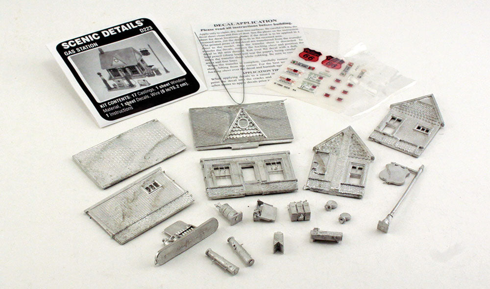 Woodland Scenics D223 HO Scale Scenic Details - Gas Station