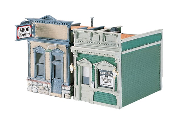Woodland Scenics D224 HO Scale Scenic Details - Doctor's Office & Shoe Repair