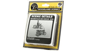 Woodland Scenics D228 HO Scale Scenic Details - Motorcycles & Sidecar