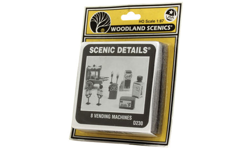 Woodland Scenics D230 HO Scale Scenic Details - Vending Machines (8-Pack)