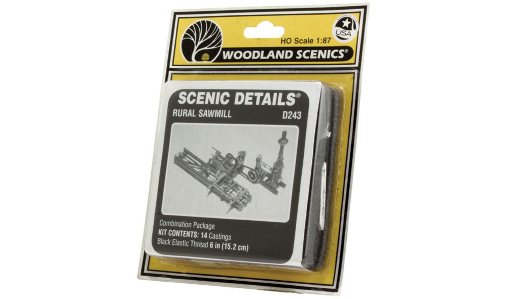Woodland Scenics D243 HO Scale Scenic Details - Rural Sawmill