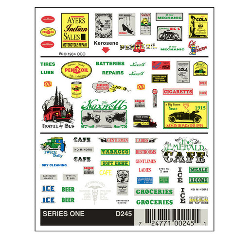 Woodland Scenics D245 Dry Transfer, Series One Advertisements