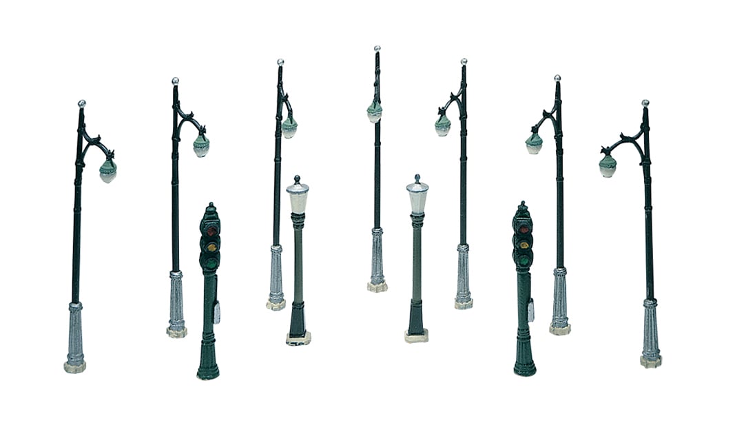 Woodland Scenics D248 HO Scale Scenic Details - Street and Traffic Lights