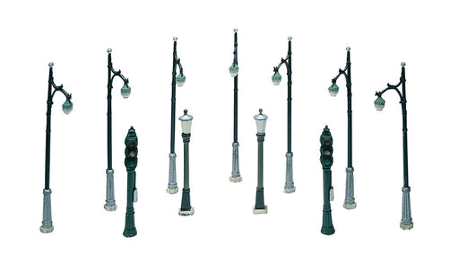 Woodland Scenics D248 HO Scale Scenic Details - Street and Traffic Lights