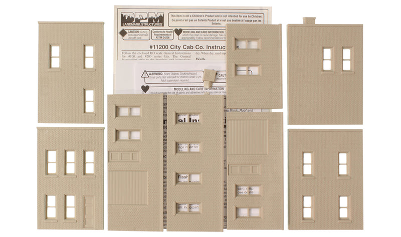 Woodland Scenics DPM 11200 HO Scale City Cab Co. [Building Structure Kit]