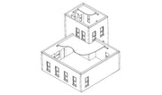 Woodland Scenics DPM 11200 HO Scale City Cab Co. [Building Structure Kit]