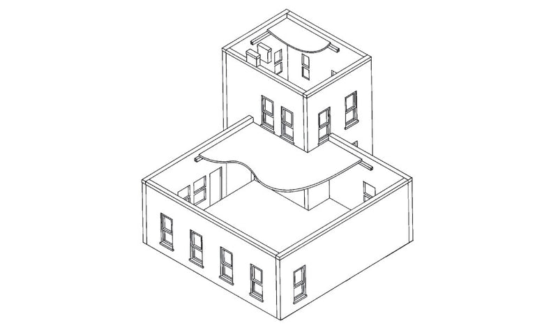 Woodland Scenics DPM 11200 HO Scale City Cab Co. [Building Structure Kit]