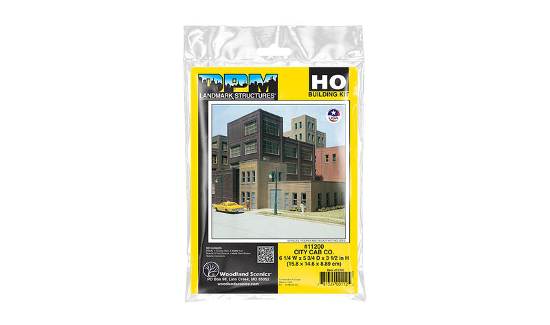 Woodland Scenics DPM 11200 HO Scale City Cab Co. [Building Structure Kit]