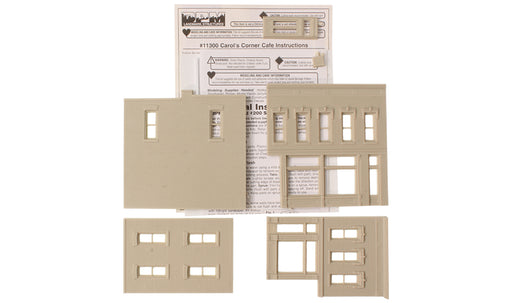 Woodland Scenics DPM 11300 HO Scale Carol's Corner Cafe [Building Structure Kit]