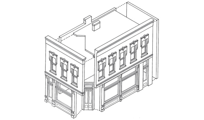 Woodland Scenics DPM 11300 HO Scale Carol's Corner Cafe [Building Structure Kit]