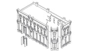 Woodland Scenics DPM 12100 HO Scale Seymour Block [Building Structure Kit]