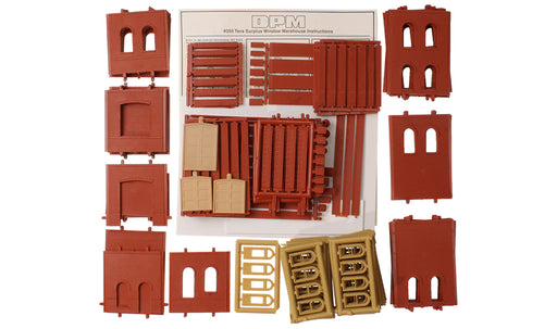 Woodland Scenics DPM 35500 HO Scale Tera Surplus Window Warehouse Kit