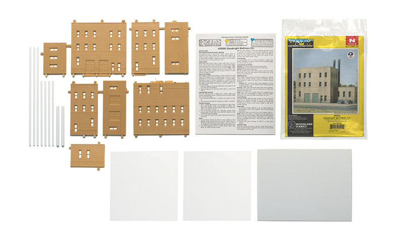 Woodland Scenics DPM 50500 N Scale Goodnight Mattress Co. [Building Structure Kit]