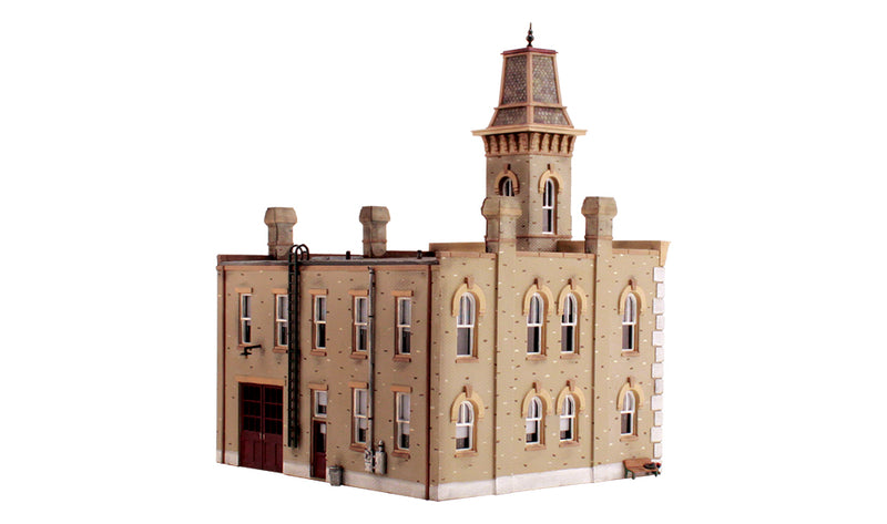 Woodland Scenics DPM Select 12400 HO Scale Fire Station No. 3 [Building Structure Kit]