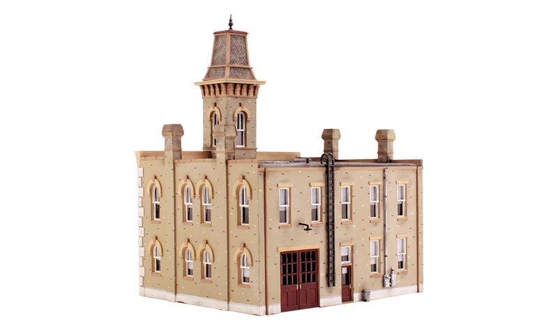 Woodland Scenics DPM Select 12400 HO Scale Fire Station No. 3 [Building Structure Kit]