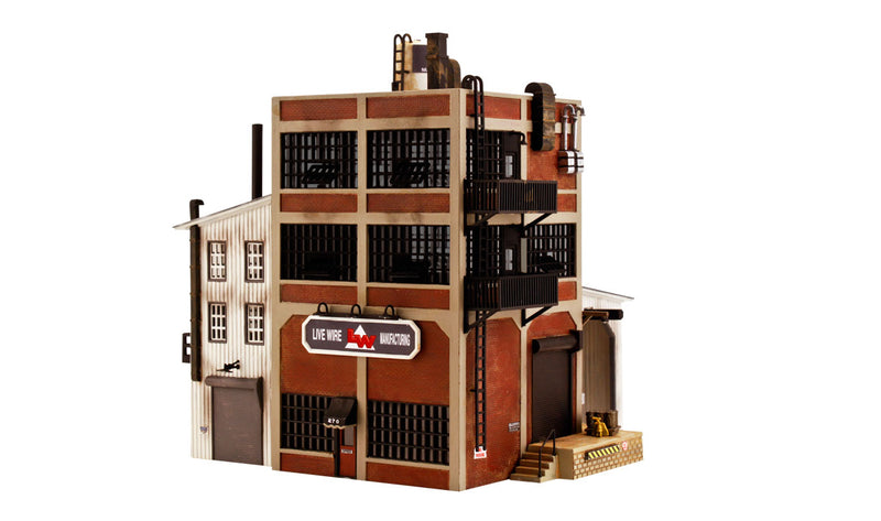 Woodland Scenics DPM Select 12600 HO Scale Live Wire Manufacturing [Building Structure Kit]