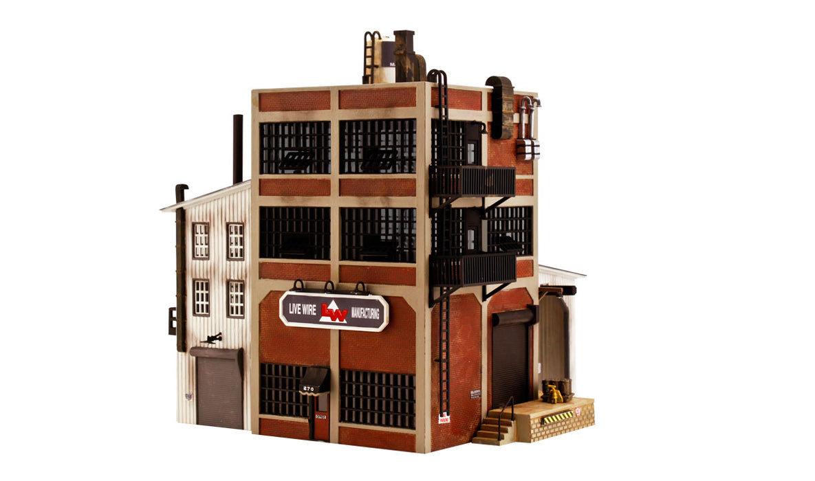 Woodland Scenics DPM Select 12600 HO Scale Live Wire Manufacturing [Building Structure Kit]