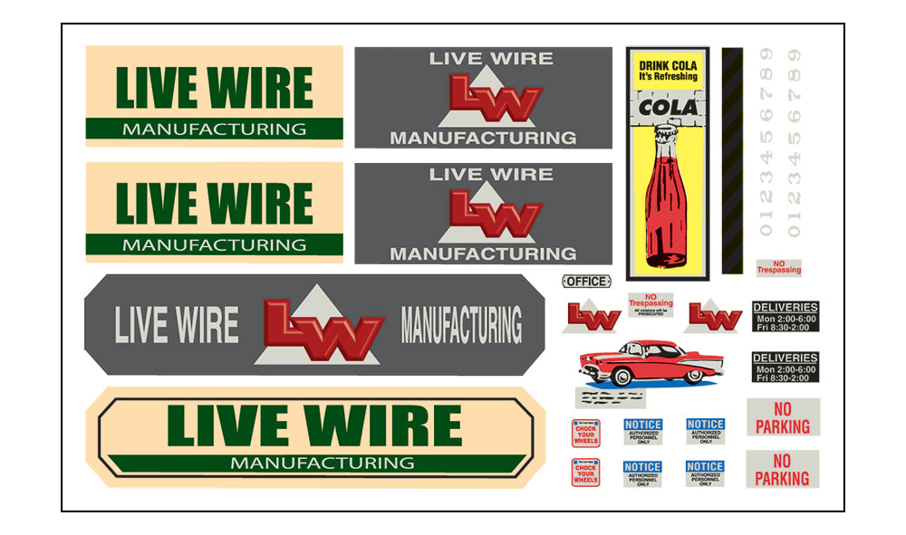 Woodland Scenics DPM Select 12600 HO Scale Live Wire Manufacturing [Building Structure Kit]