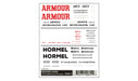 Woodland Scenics DT611 HO Scale Dry Transfer Decals - Reefer, Armour, Miller High Life Beer, Hormel