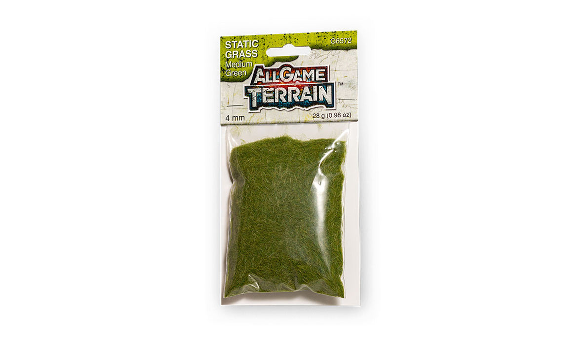 Woodland Scenics G6572 All Game Terrain 4mm Med. Green Static Grass