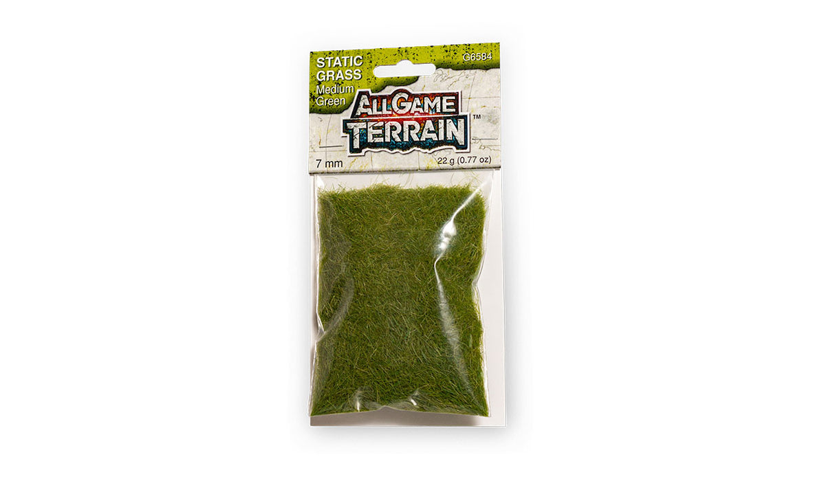 Woodland Scenics G6584 All Game Terrain 7mm Med. Green Static Grass