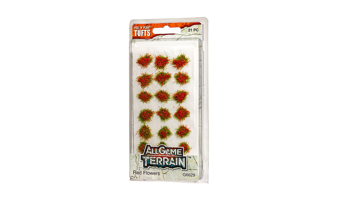 Woodland Scenics G6629 All Game Terrain Red Flower Tufts