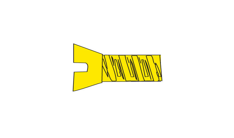 Woodland Scenics H845 Hob-Bits 0-80 1/8" Flat Head Machine Screw (5-Pack)