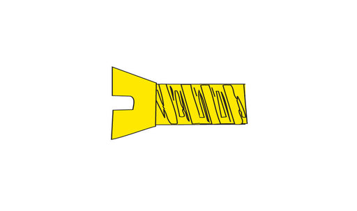 Woodland Scenics H847 Hob-Bits 0-80 3/8" Flat Head Machine Screw (5-Pack)
