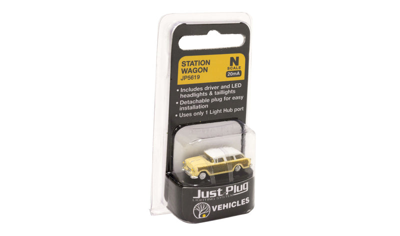 Woodland Scenics JP5619 N Scale Just Plug Vehicles - Station Wagon