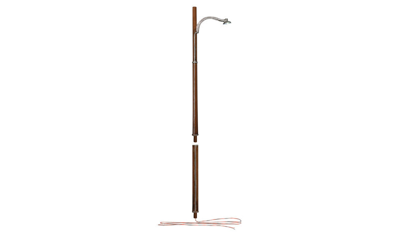Woodland Scenics JP5900 HO Scale Just Plug Value Pack Wooden Pole Lamp Post with Light Hub