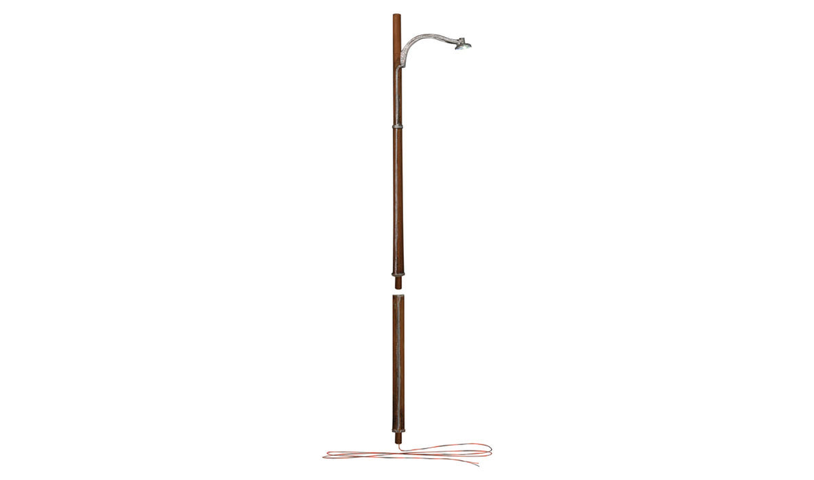 Woodland Scenics JP5900 HO Scale Just Plug Value Pack Wooden Pole Lamp Post with Light Hub