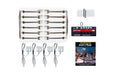 Woodland Scenics JP5901 HO Scale Just Plug Value Pack Double Pole Lamp Post with Light Hub