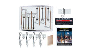 Woodland Scenics JP5902 HO Scale Just Plug Value Pack Double Pole and Wooden Pole Lamp Post with Light Hub