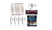 Woodland Scenics JP5912 N Scale Just Plug Value Pack Wooden Pole Lamp Post with Light Hub