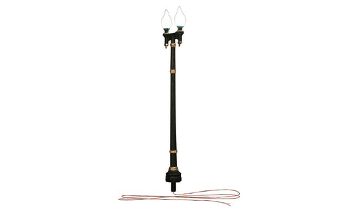Woodland Scenics JP5914 N Scale Just Plug Value Pack Double Pole and Wooden Pole Lamp Post with Light Hub