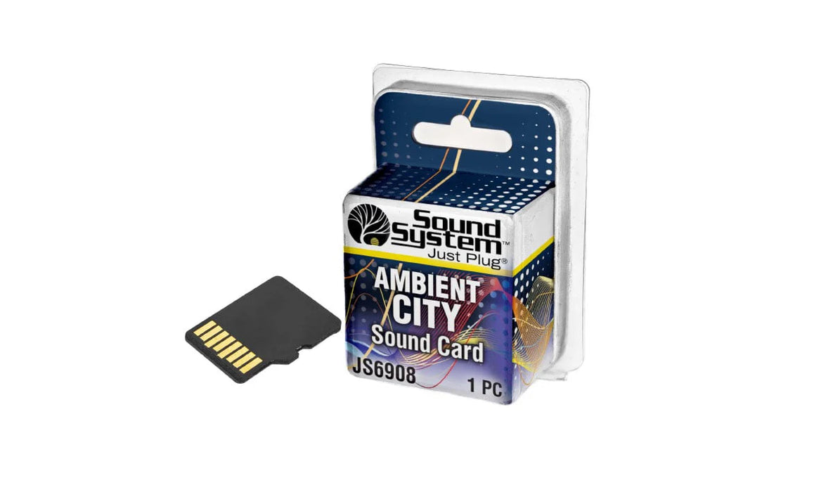 Woodland Scenics JS6908 Just Plug Sound System - Sound Card Ambient City