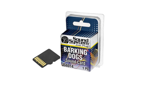 Woodland Scenics JS6914 Just Plug Sound System - Sound Card Barking Dogs