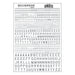 Woodland Scenics MG743 Model Graphics, Gothic 45-Degree USA Letters, Silver