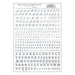 Woodland Scenics MG758 Model Graphics, Script / Old English Letters, Silver