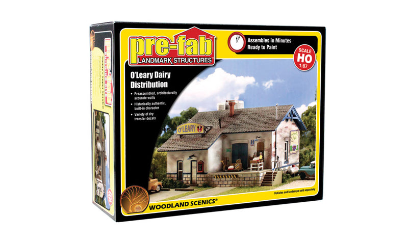 Woodland Scenics PF5185 HO Scale Building Structure Kit, O'Leary Dairy Distribution