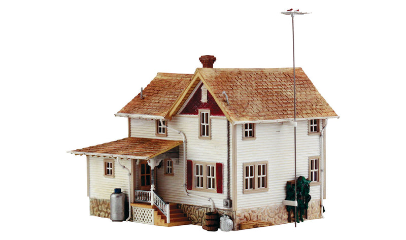 Woodland Scenics PF5196 HO Scale Building Structure Kit, Corner Porch House