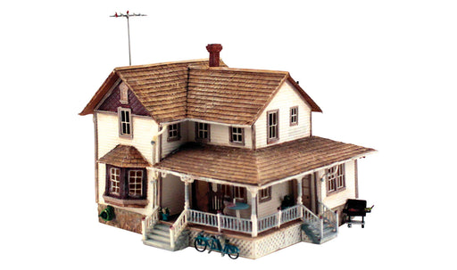 Woodland Scenics PF5196 HO Scale Building Structure Kit, Corner Porch House